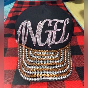 Black “ANGEL” Studded Baseball Cap